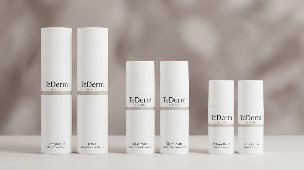 TeDerm product family – complete skincare line widescreen